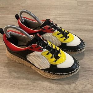 Marc Fisher Womens Multicolor Round Toe Comfort Lace Up Athletic Shoes Size US 7